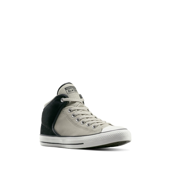 Converse Men's Black and White Mid-Top Sneakers - Picture 2 of 14